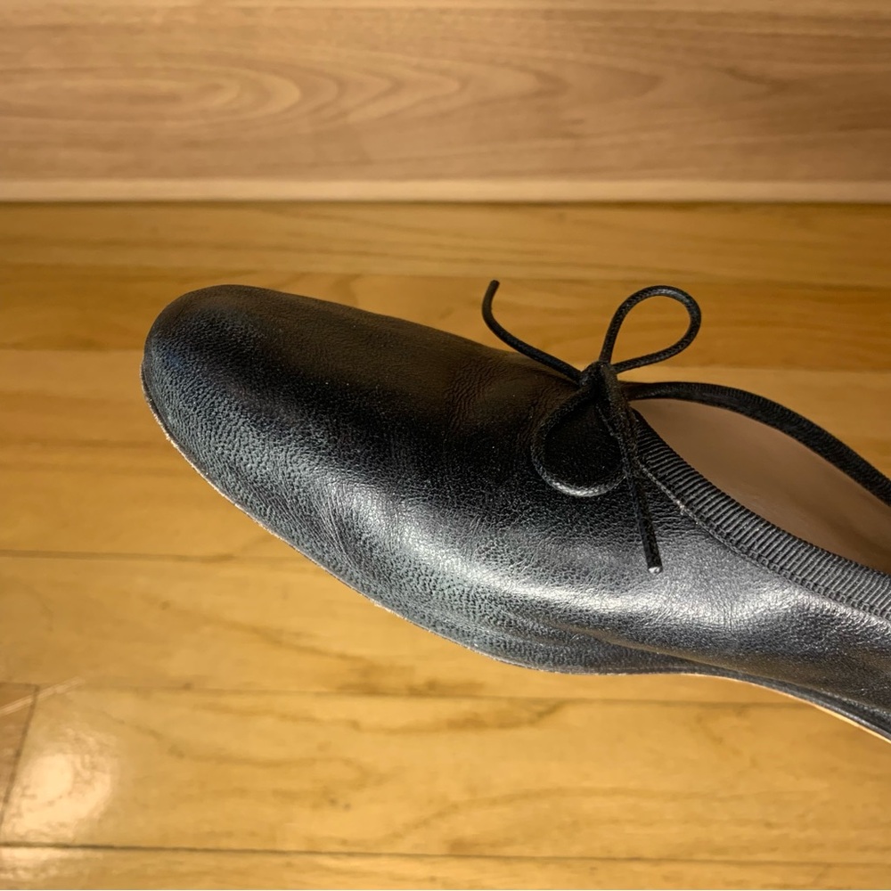 Mansur Gavriel Black Leather Flats - Picture 10 of 11